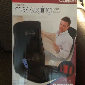 Heated massager seat cushion